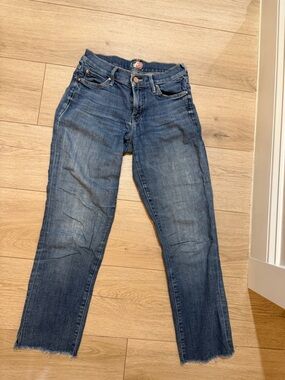 MOTHER Men's Slim Straight Blue Jeans